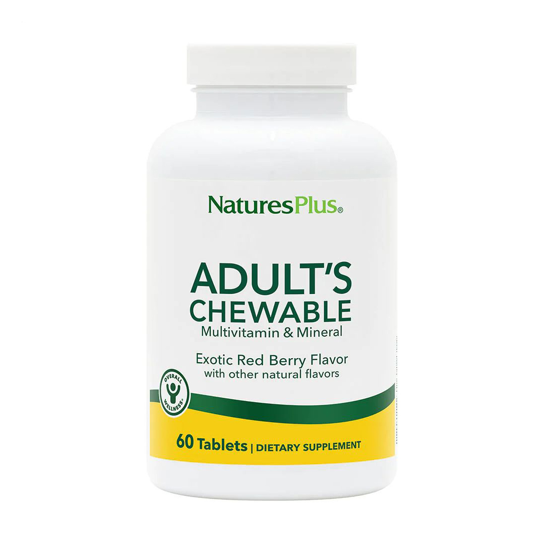 Мультивітаміни для дорослих NaturesPlus Adult's смак ягід, 60 жувальних таблеток